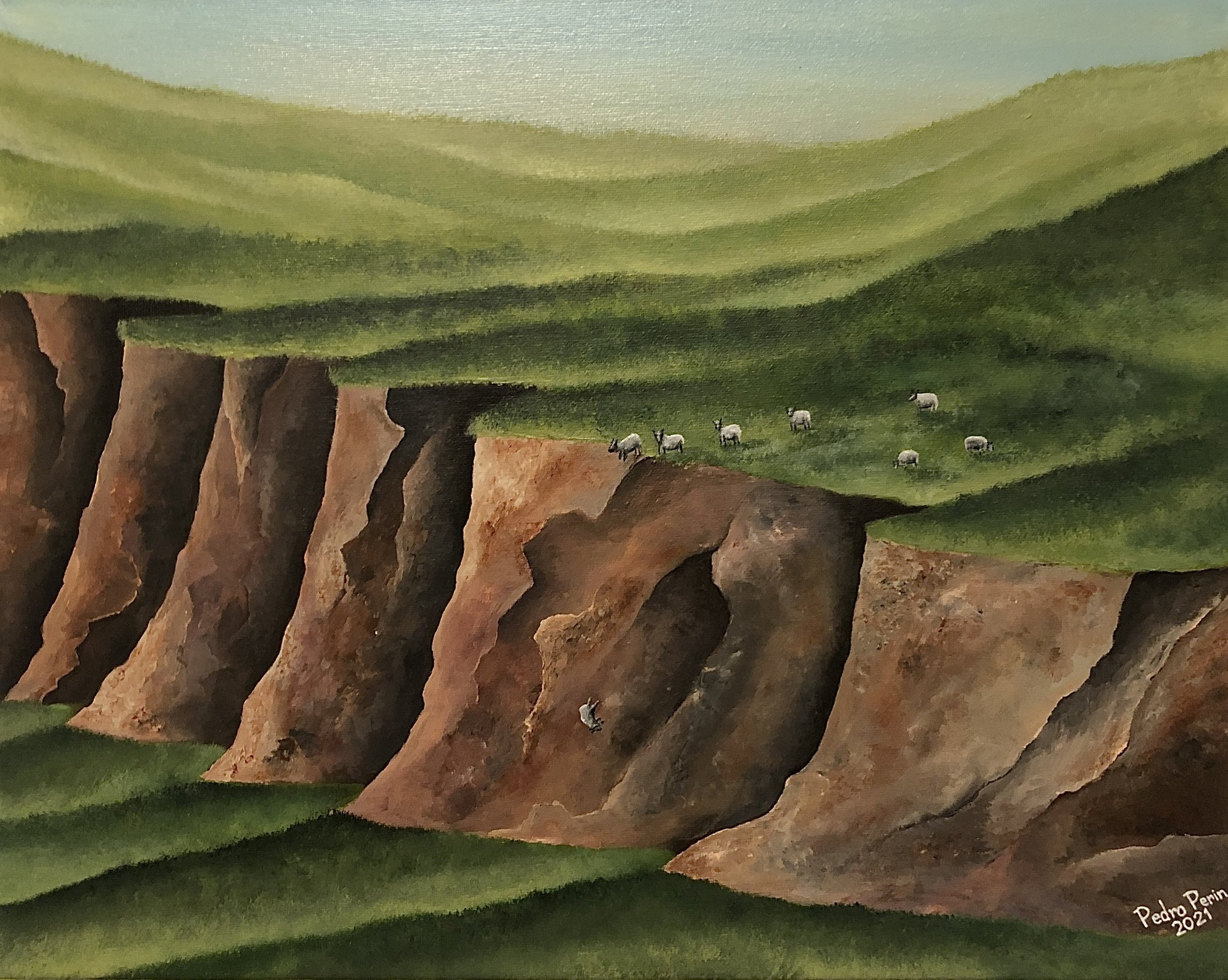 Vulture Cliffs - 03/2021 - 16" x 20" (40.6 cm x 50.8 cm)
